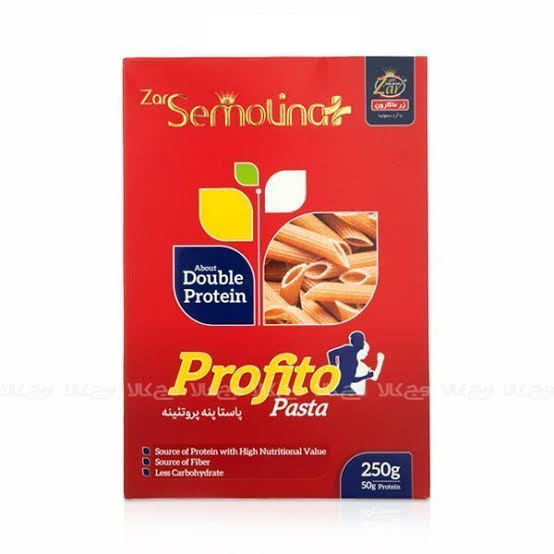 پاستا پنه فرمی ریگاته پروتئینه 250گرمی زر