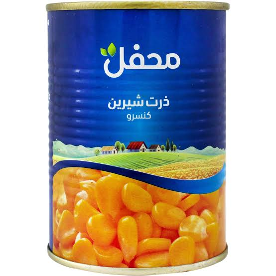 کنسرو قوطی ذرت شیرین محفل