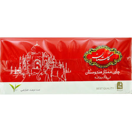 تی بگ خارجه قرمزگلستان 25 عددی